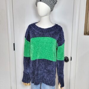 Aerie Offline Colorblock Oversized Sweater Soft Plush XXS Fall Sweater Winter